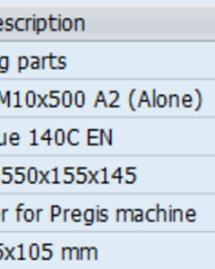 Mounting parts f/BD-Blue 140C V23
